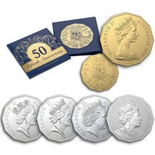 2019 50c 50th anniversary 5-coin Unc Set