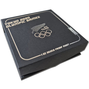2020 NZ $1 Tokyo 2020 Olympic Games 1oz Silver Ingot