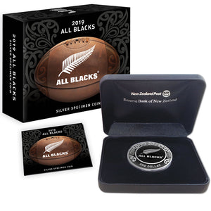 2019 NZ $1 All Blacks 1oz Silver Specimen