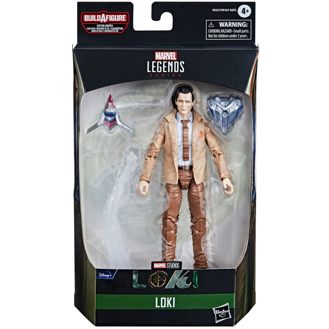 Avengers Marvel Legends Wv 1 -  Loki Action Figure (Captain America Flight Gear BAF)