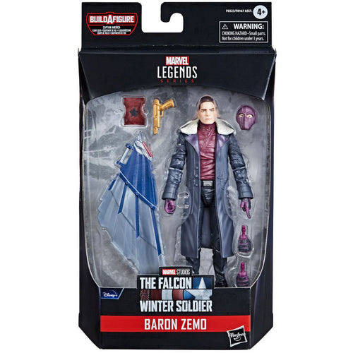 Avengers Marvel Legends Wv 1 -  Baron Zemo Action Figure (Captain America Flight Gear BAF)