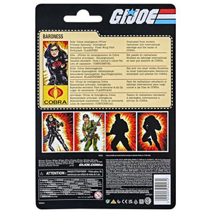 GI Joe Classified Retro Card Baroness 6 Inch Action Figure 2022 (Damaged Cardback)