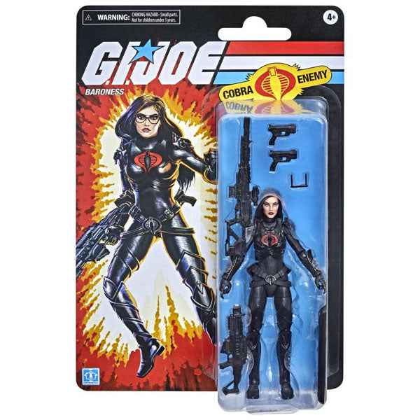 GI Joe Classified Retro Card Baroness 6 Inch Action Figure 2022 (Damaged Cardback)