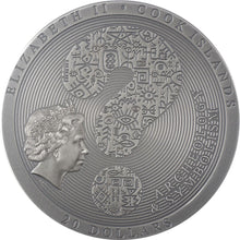 2021 Cook Isl. $20 Bactrian Disk 3oz Silver Coin