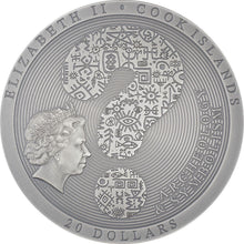 2021 Cook Isl. $20 Bactrian Disk SGP 3oz Silver Coin