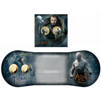 2014 NZ $1 The Hobbit: Battle of the Five Armies BU Two-Coin Set