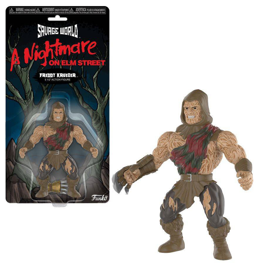 Nightmare on Elm St - Freddy Krueger Savage World Action Figure