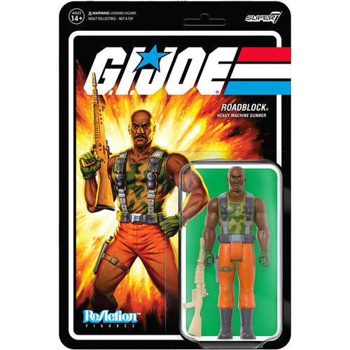 G.I. Joe Roadblock 3 3/4-Inch ReAction Figure DAMAGED pack