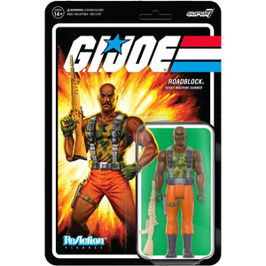 G.I. Joe Roadblock 3 3/4-Inch ReAction Figure DAMAGED pack