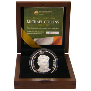 2012 Ireland 10€ Michael Collins 90yrs Silver Proof