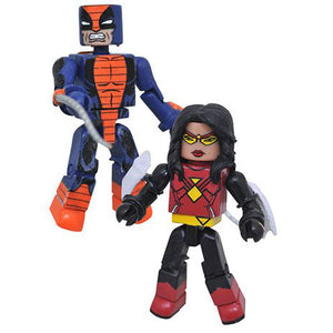 Marvel Minimates Series 80 - Spider-Woman and Constrictor Mini Figure Set
