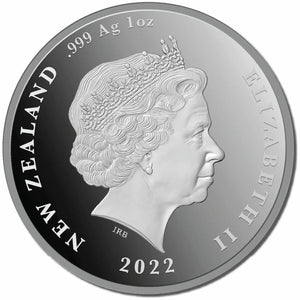 2022 NZ $1 Black Ferns 1oz Silver Proof