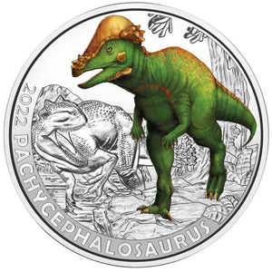 2022 Austria 3€ Pachycephalosaurus CuNi Unc