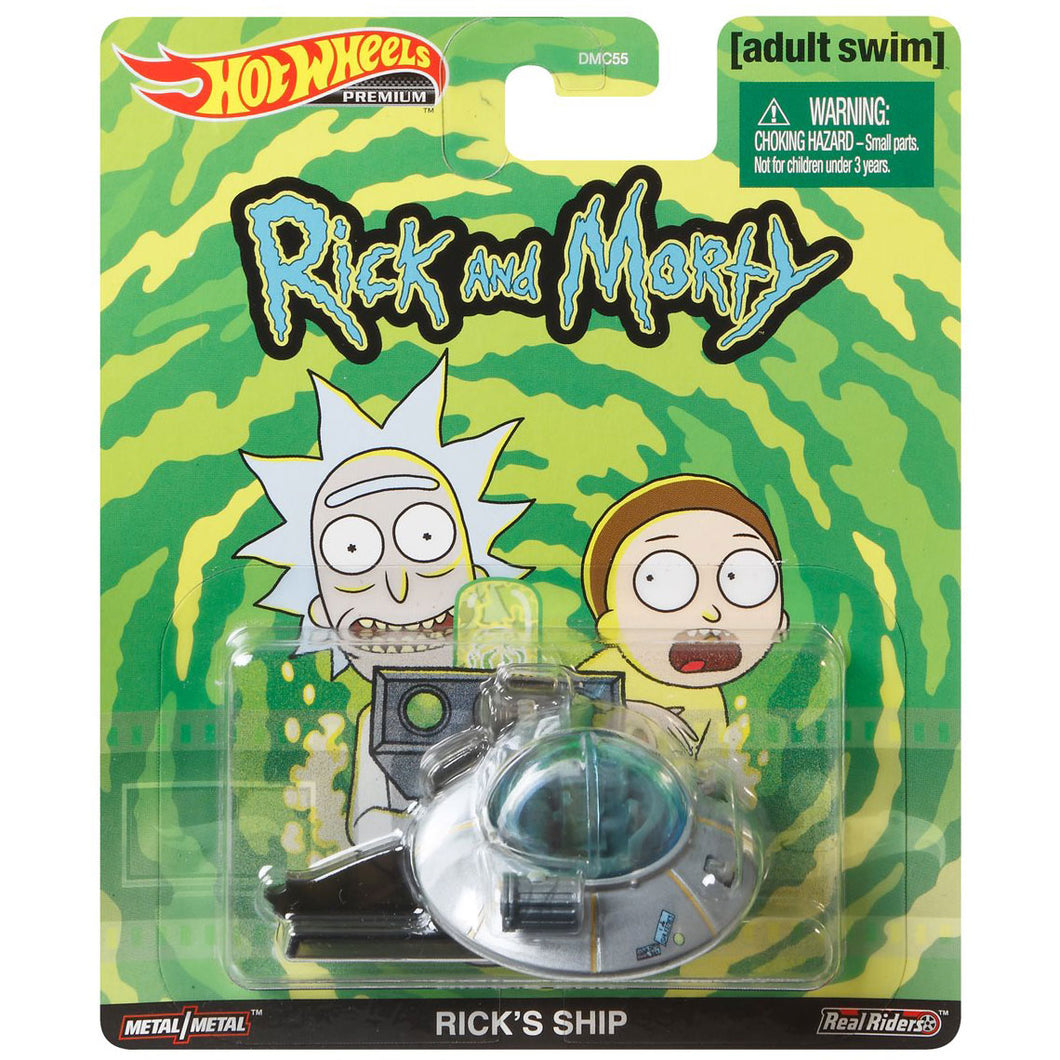 Hot Wheels Entertainment - Rick & Morty Spaceship Die Cast Collectable Car