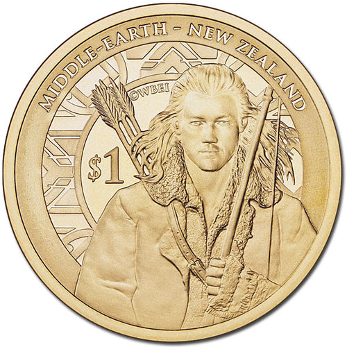 2013 NZ $1 The Hobbit: Desolation of Smaug BU Coin