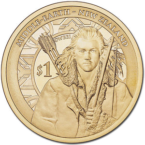 2013 NZ $1 The Hobbit: Desolation of Smaug BU Coin