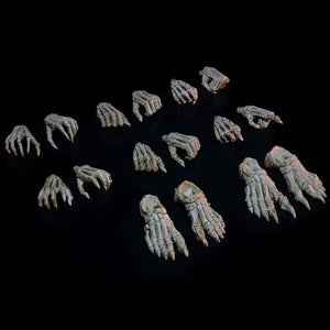 Mythic Legions: Necronominus - Skeletons of Necronominus Hands Pack