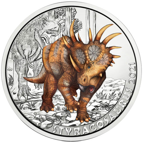2021 Austria 3€ Styracosaurus Albertensis Cu-Ni BU