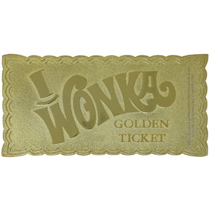 Willy Wonka Full Sized Golden Ticket Replica