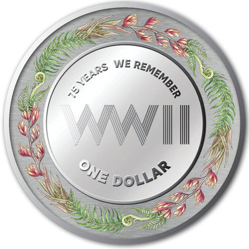 2020 NZ $1 End of WWII 2oz Silver Proof
