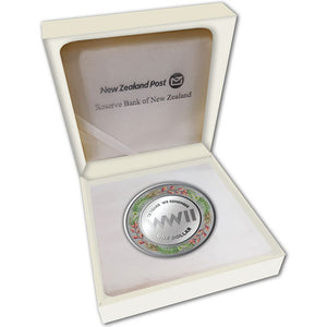 2020 NZ $1 End of WWII 2oz Silver Proof