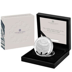 2021 UK £5 Royal Albert Hall Piedfort 2oz Silver Proof