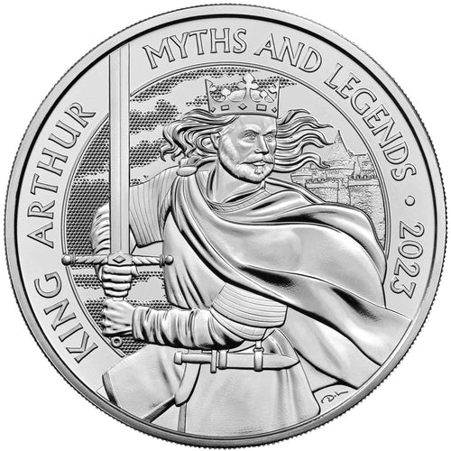 2023 UK £5 Myths & Legends - King Arthur BU
