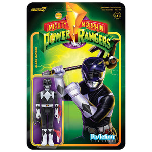 Power Rangers Black Ranger 3 3/4-Inch ReAction Figure