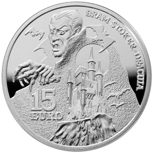 2018 Ireland 15€ Bram Stoker - Dracula Silver Proof