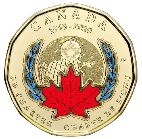 2020 Canada $1 United Nations Colour Unc