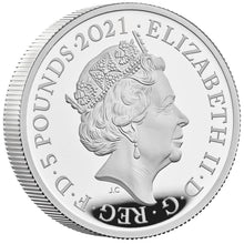 2021 UK £5 Great Engravers - Gothic Crown Portrait 2oz Silver Proof