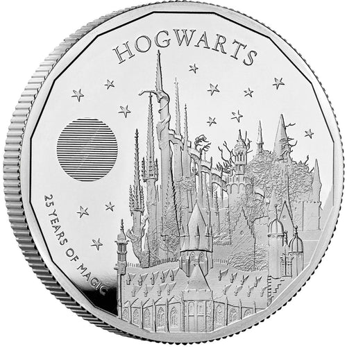 2023 UK £5 Harry Potter - Hogwarts 2oz Silver Proof