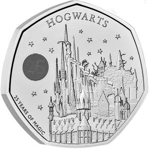 2023 UK 50p Harry Potter - Hogwarts BU