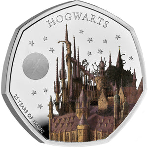 2023 UK 50p Harry Potter - Hogwarts Silver Proof