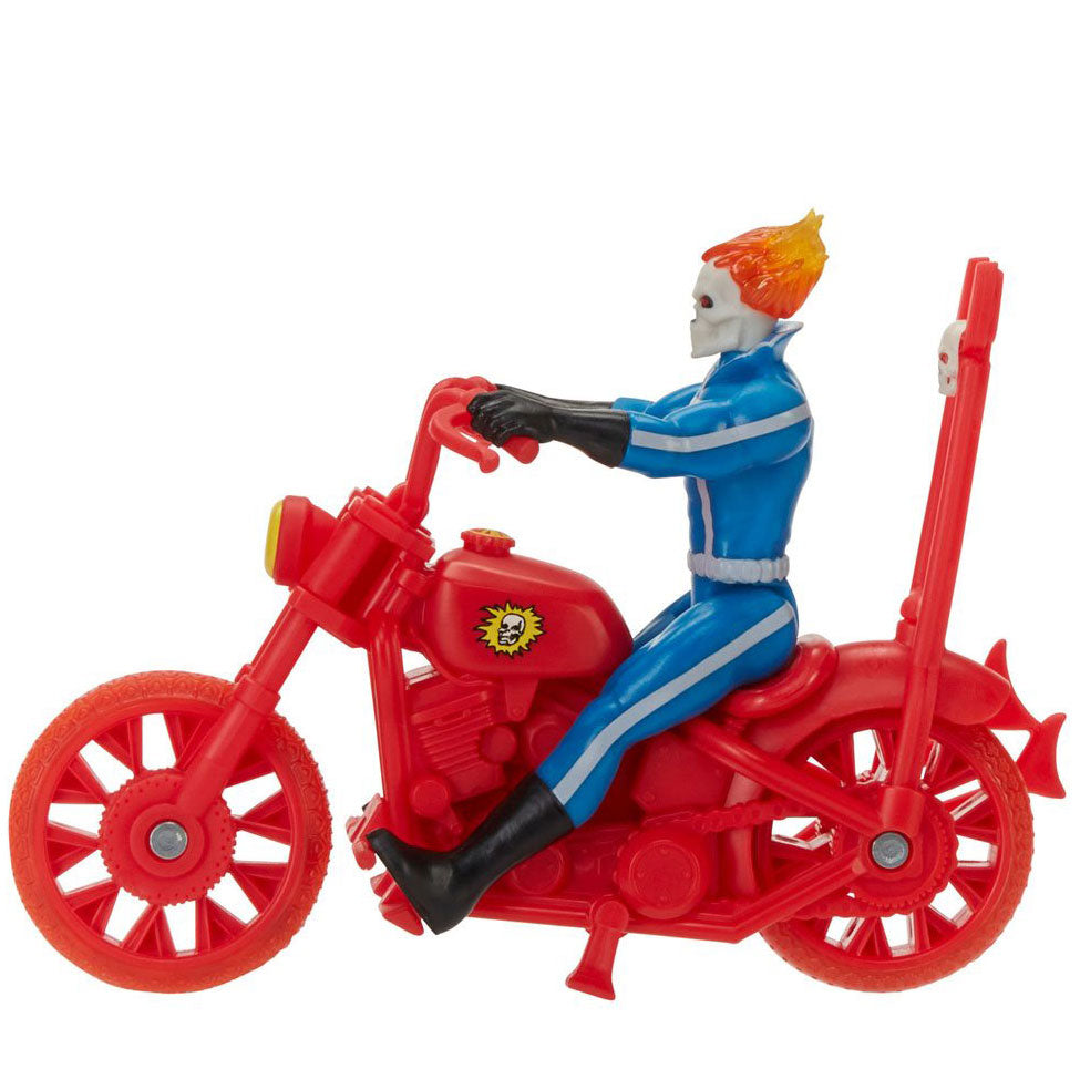 Marvel Legends Retro Ghost Rider 3 3/4-Inch Action Figure with Motorcy ...