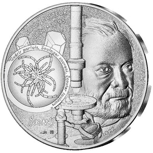 2022 France 10€ Louis Pasteur Silver Coin