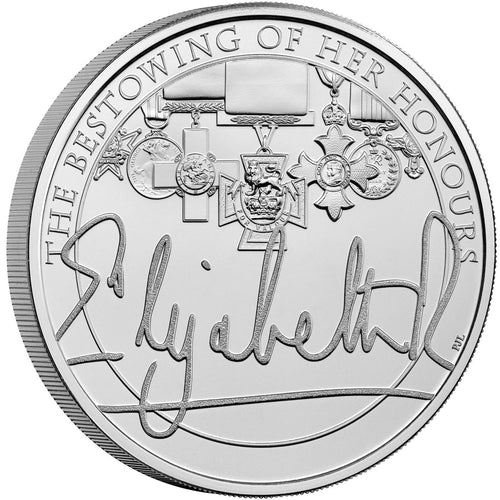 2022 UK £5 Queen's Reign - Honours BU