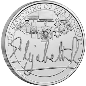 2022 UK £5 Queen's Reign - Honours BU