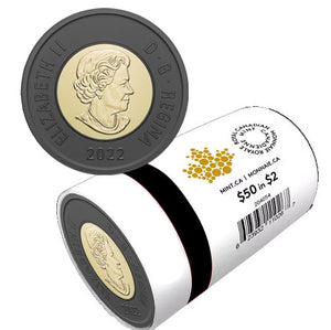 2022 Canada $2 Queen Elizabeth II Special Wrap Roll