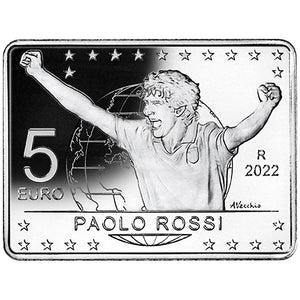 2022 Italy 5€ Paolo Rossi 1982 World Cup Silver Coin