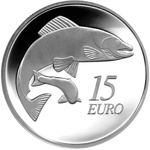 2011 Ireland 15€ Salmon Silver Proof