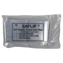 SAFLIP PVC-Free Coin 2" x 2" Holders Pack of 50