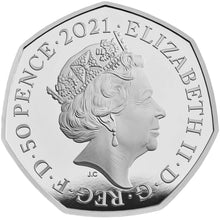 2021 UK 50p Mary Anning - Temnodontosaurus Silver Proof