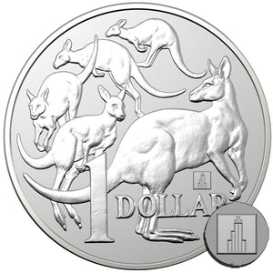 2019 $1 Mob of 'Roos Willis Tower Privy 1oz Silver BU